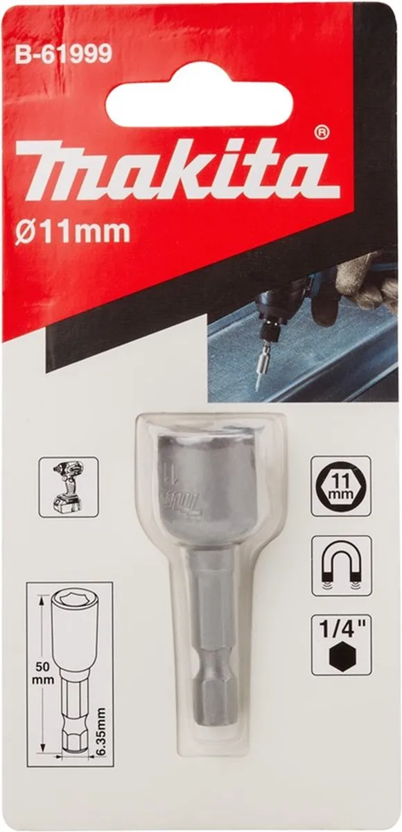 Makita Dopsleutel 1/4" SW11 50mm