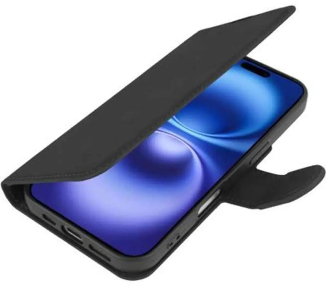 Just in Case iPhone 16 Plus Hoesje 8332783 - Pasjeshouder - Zwart