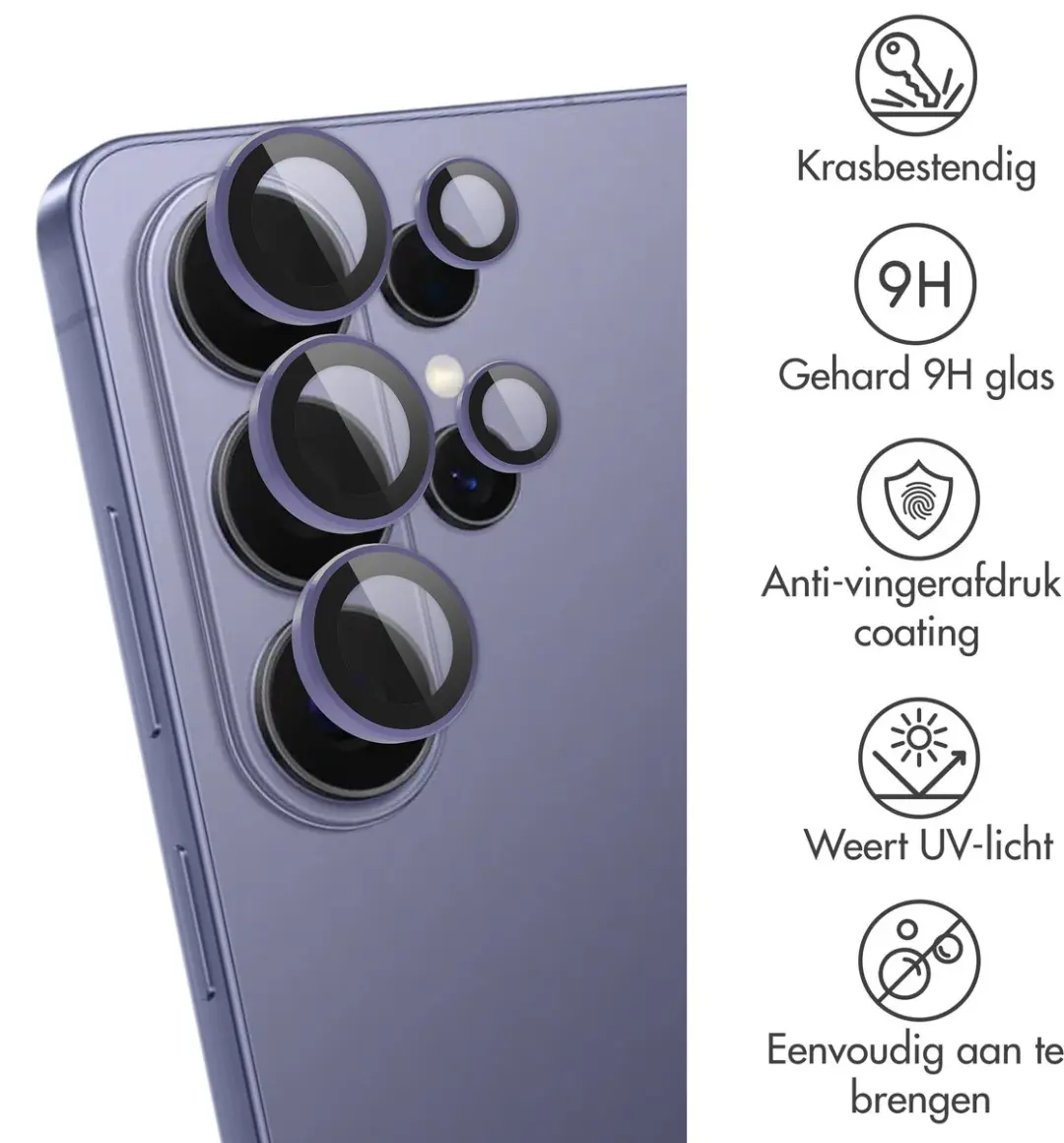 imoshiion Camera Lens Protector - Samsung Galaxy S26 Ultra - 2 Stuks - Cobalt Blue - afbeelding 6 van 6