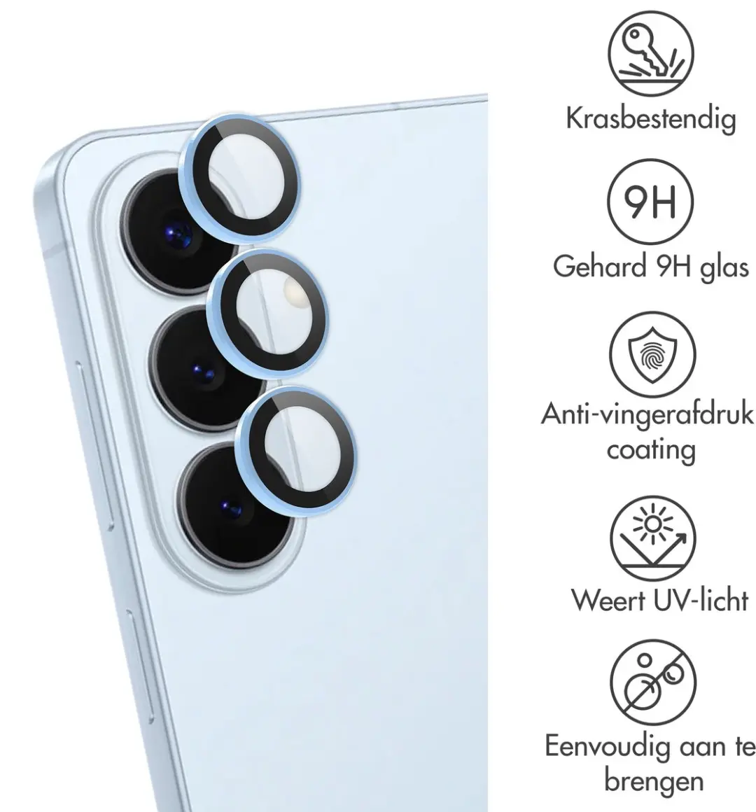 Imoshion Camera Lens Protector S26/S26+ - 2 Stuks - Sky Blue - afbeelding 6 van 6