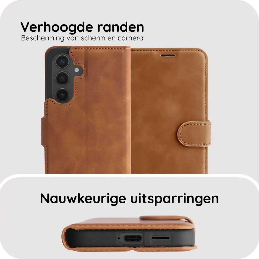 Just in Case Samsung Galaxy S26 Hoesje MSA2835PW4 - 4 Pasjes - Bruin - afbeelding 6 van 6