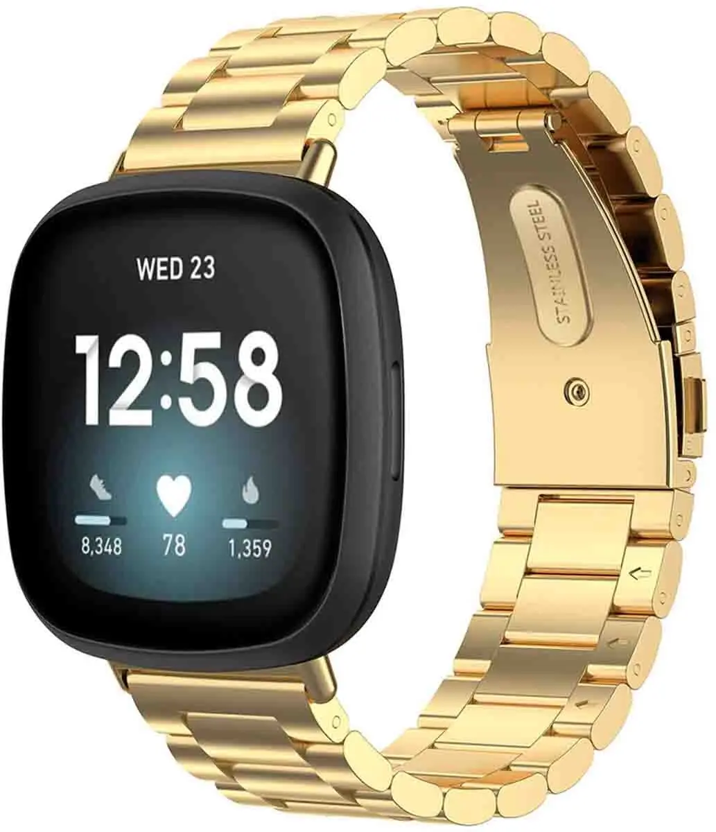 Imoshion Stalen Bandje Goud - One Size - Fitbit Sense/Versa