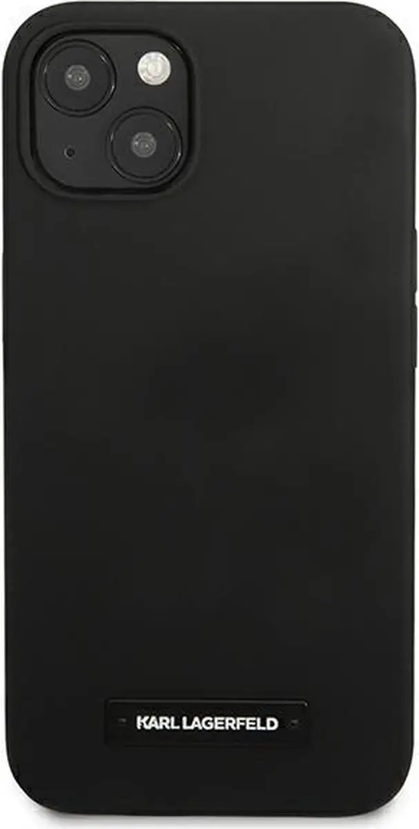 Karl Lagerfeld KLHCP13MSLMP1K iPhone Hoesje - Zwart - 1 Pasje - afbeelding 5 van 6