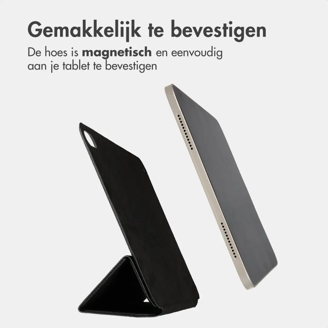Accezz Tablethoes SH00096907 - Apple iPad 10/11 10.9" - Leather Trifold Bookcase - Zwart