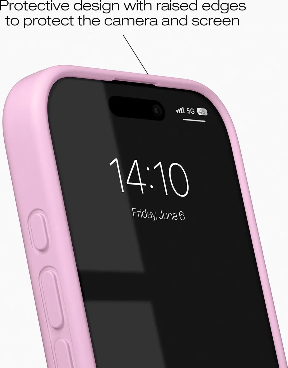 iDeal of Sweden iPhone 16 Silicone Case Bubble Gum Pink - MagSafe