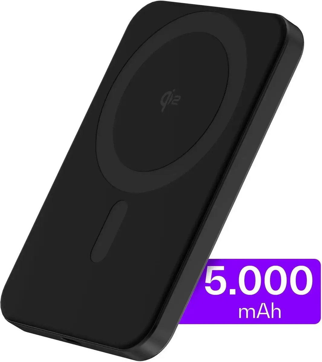 Buddi Connect Pro Powerbank 5000mAh - Ultra Dun - Zwart