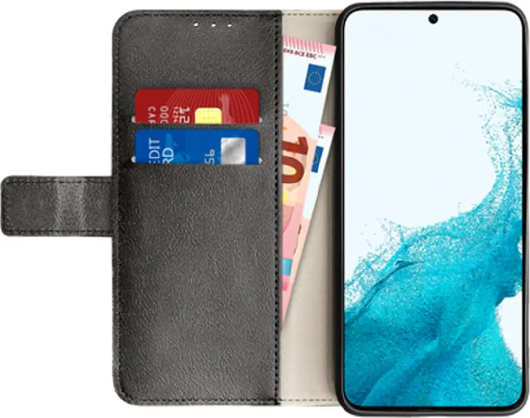 Just in Case Samsung Galaxy A54 Classic Wallet Case - Zwart