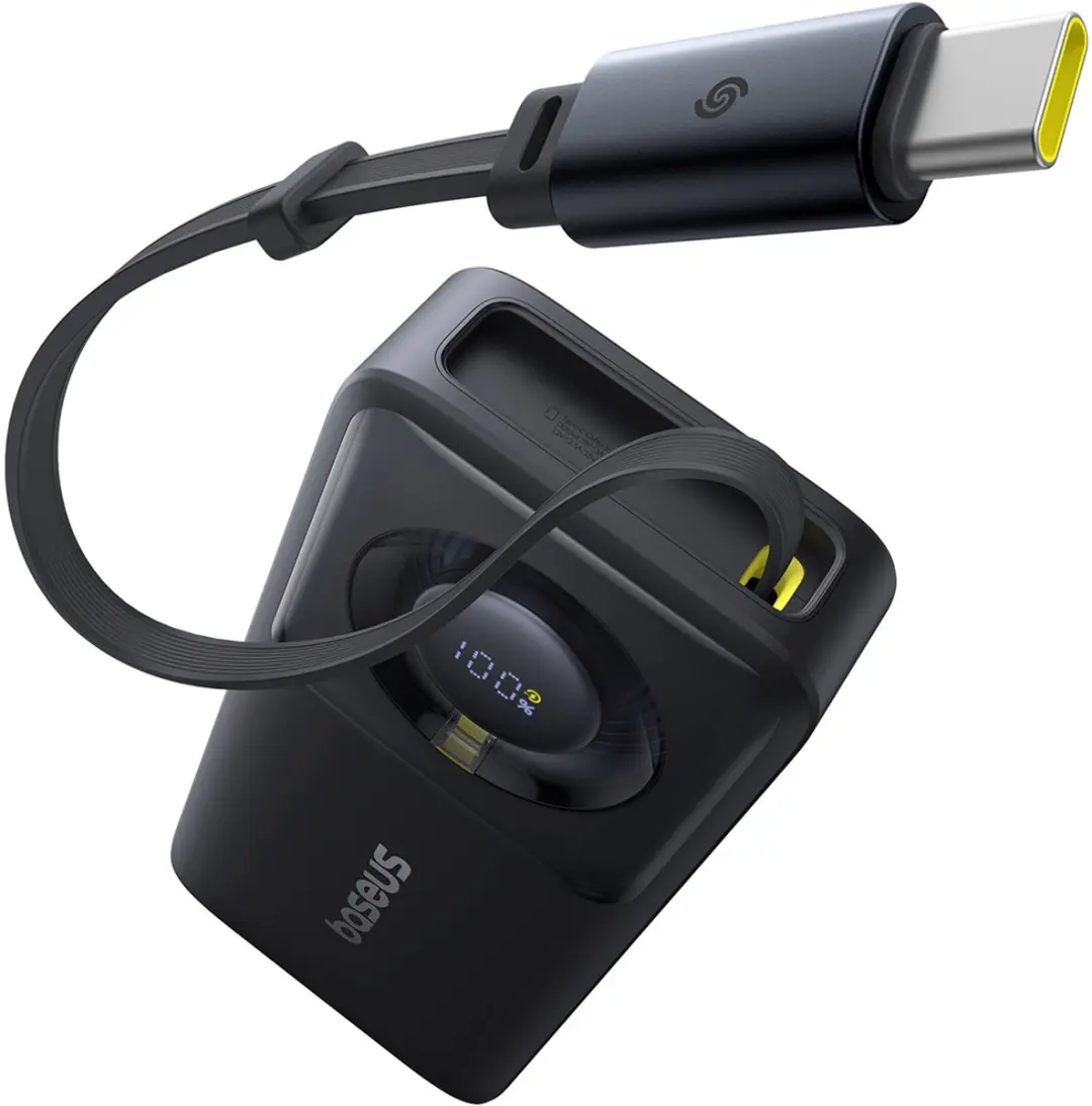 Baseus Free2Pull Powerbank 10000mAh 30W - Zwart
