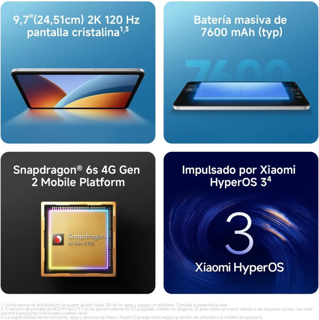 Xiaomi Redmi Pad 2 9.7 - 4GB RAM 128GB Grijs
