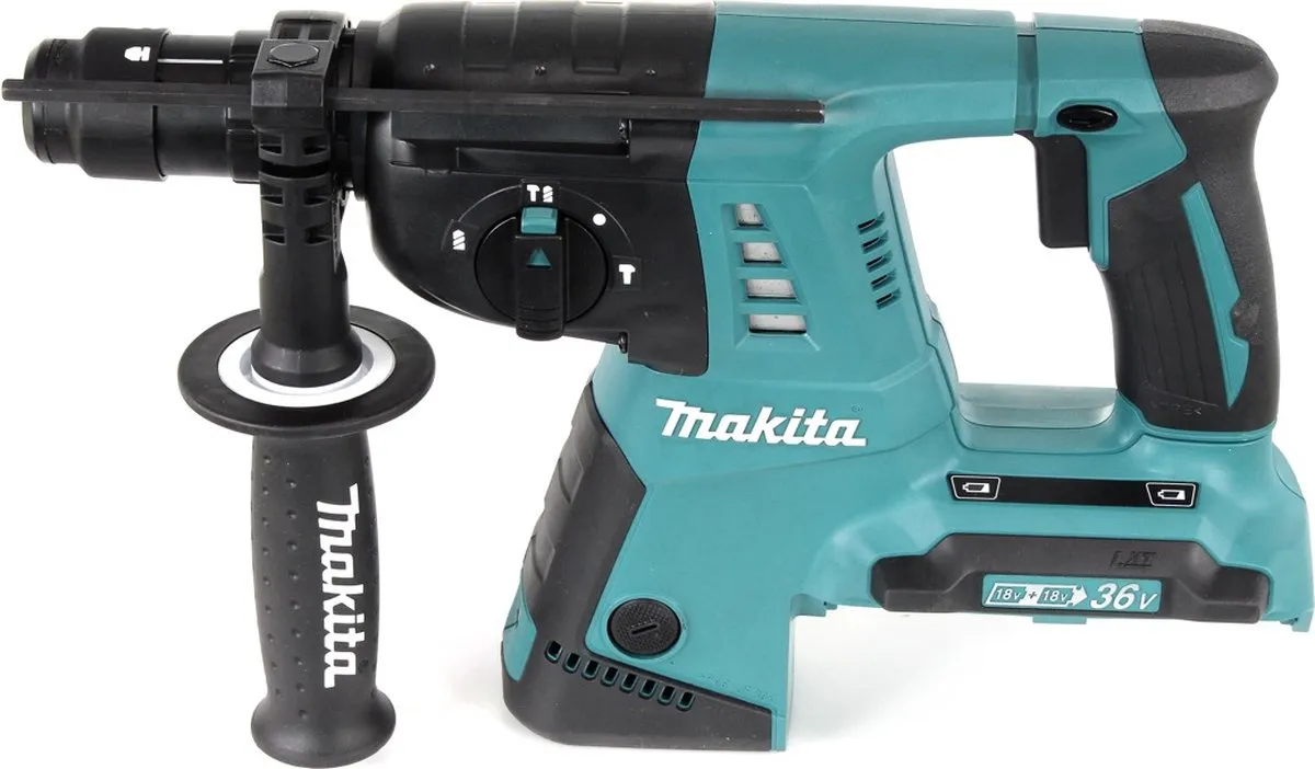 Makita DHR264ZJ Combihamer 18V - 26mm Beton - 2 Accu's