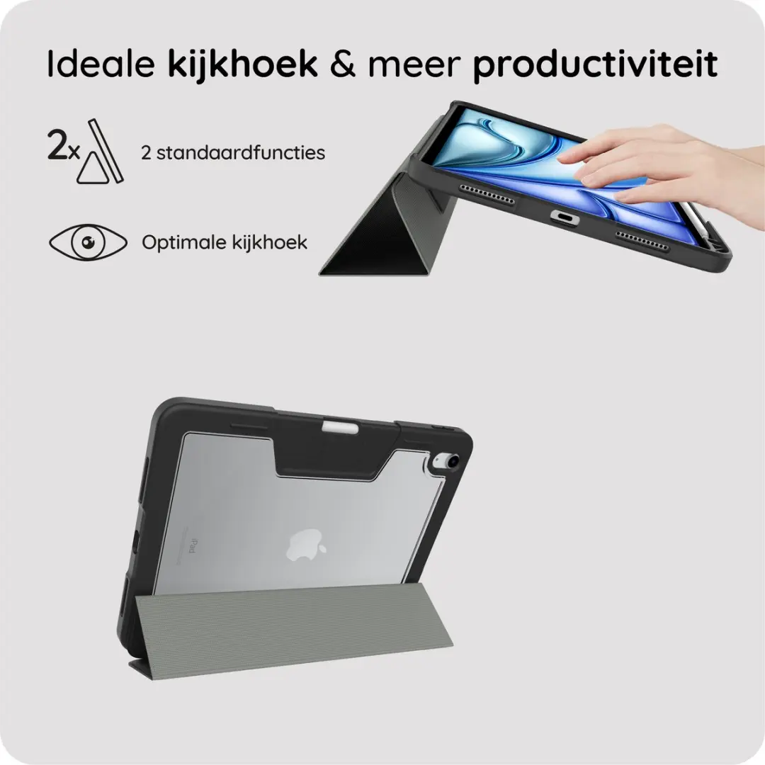 Just in Case TAP2901MT1 iPad Air Hoes - 11" - Zwart - afbeelding 6 van 6