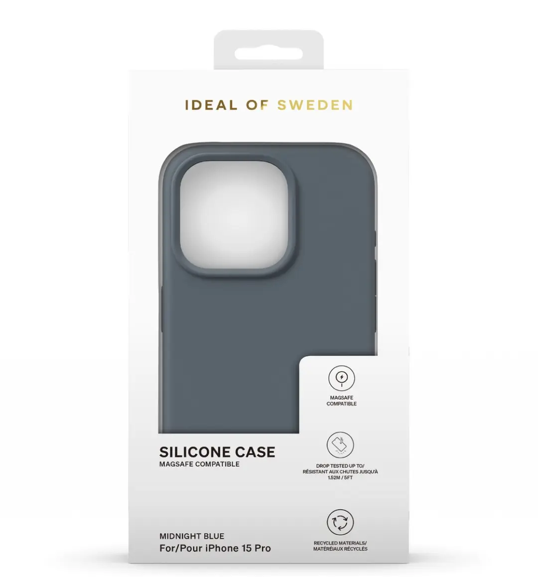 iDeal of Sweden Silicone Case MagSafe iPhone 15 Pro Midnight Blue - IDSICMS-I2361P-411