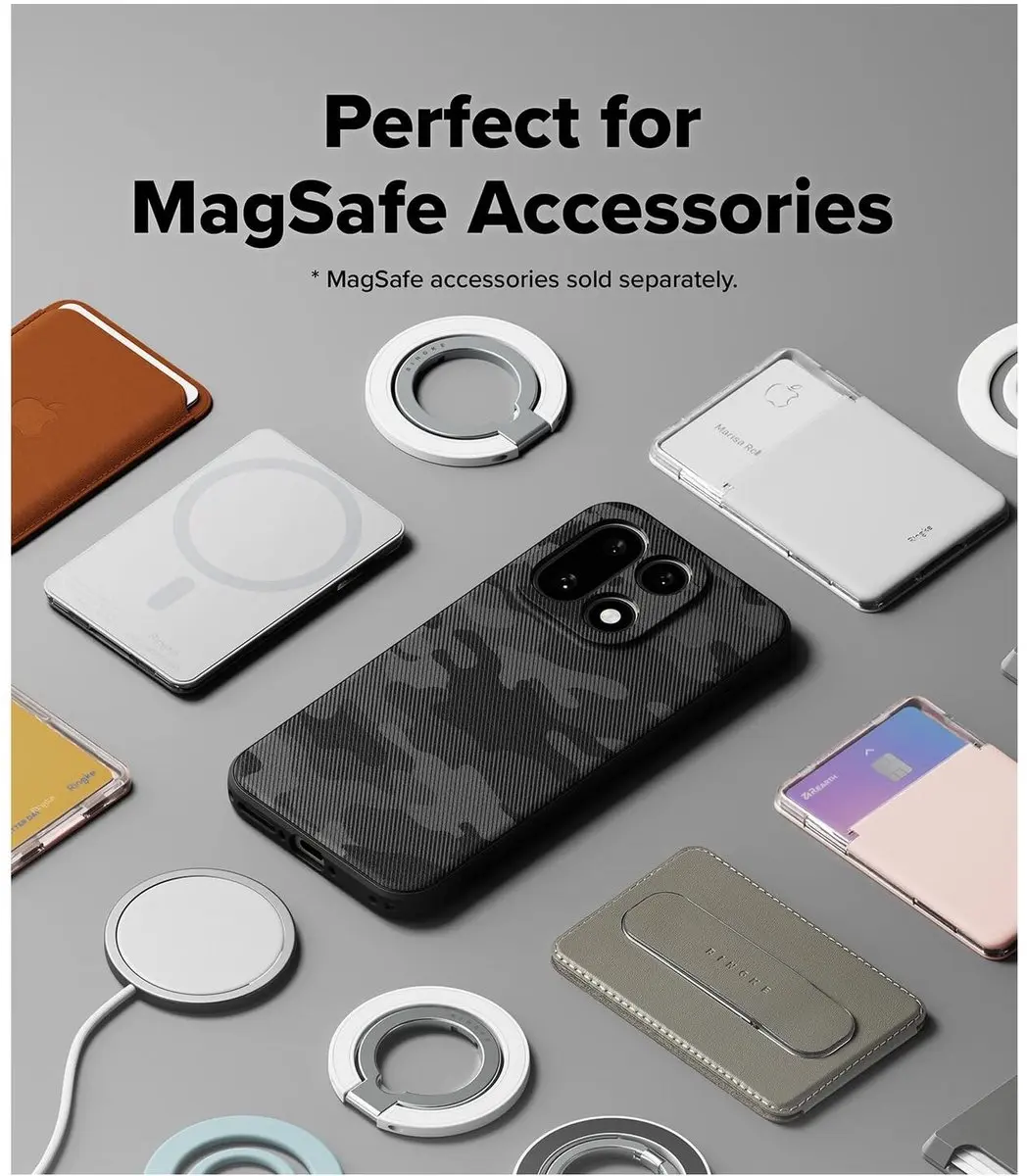 Ringke Onyx Magnetic Hoesje OnePlus 15 - MagSafe/Qi2 - Camo Zwart