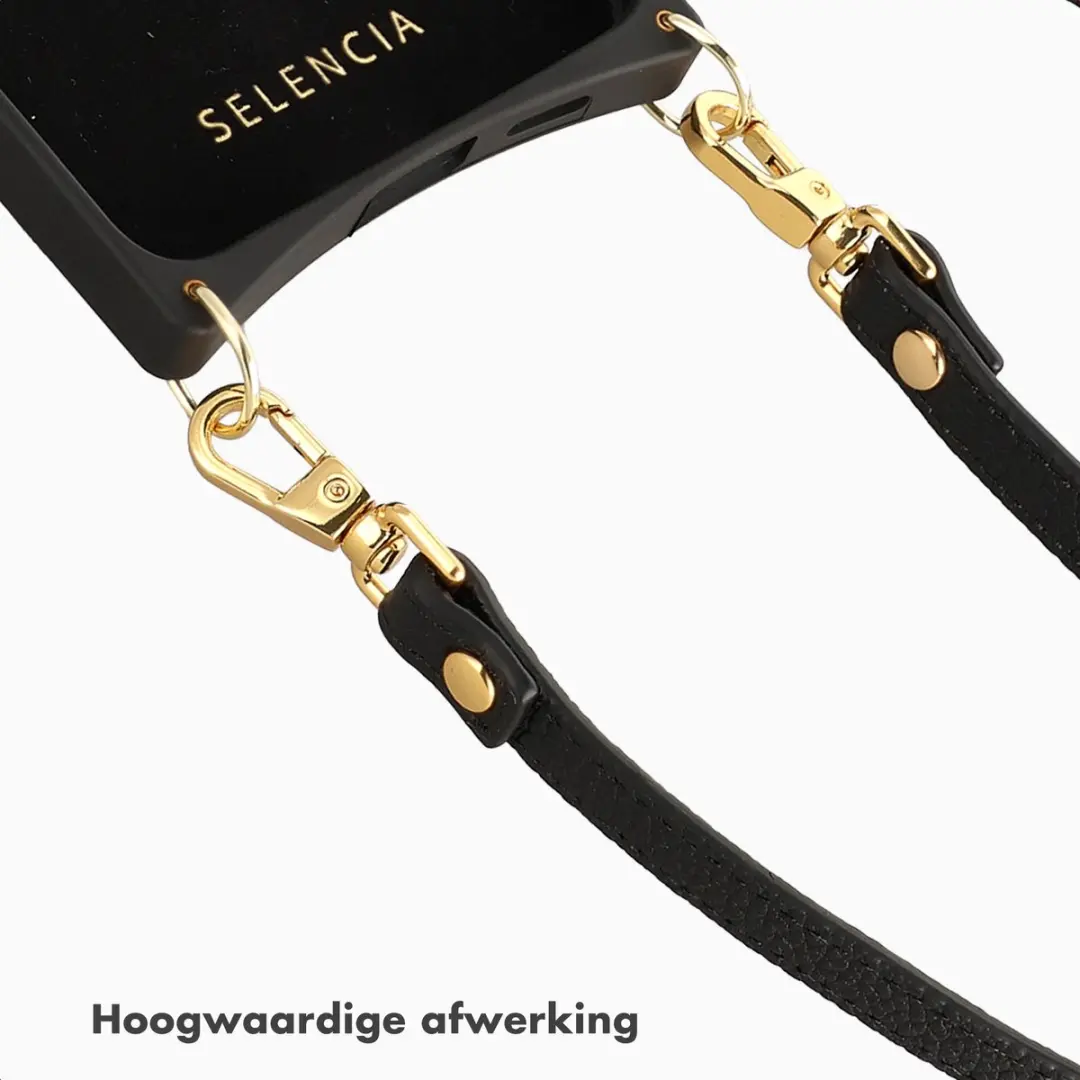 Selencia SH00097327 PU Crossbody Telefoonkoord - Zwart