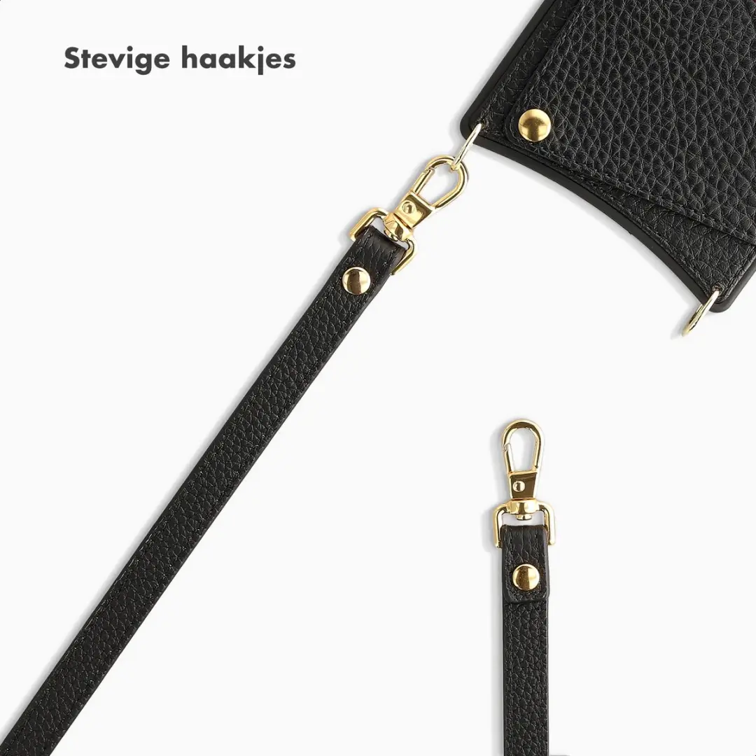 Selencia SH00097327 PU Crossbody Telefoonkoord - Zwart