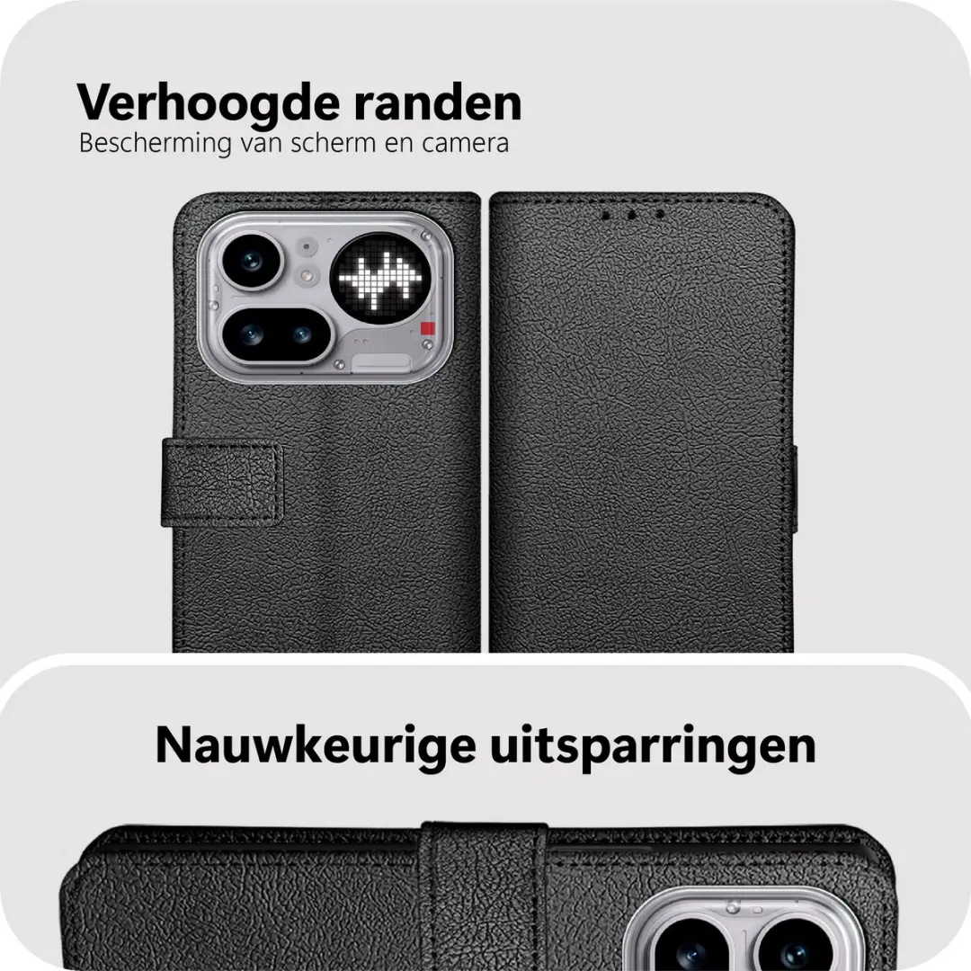 Just in Case Nothing Phone (4a) Pro Bookcase Classic Hoesje - MNT2904CW1 - Zwart
