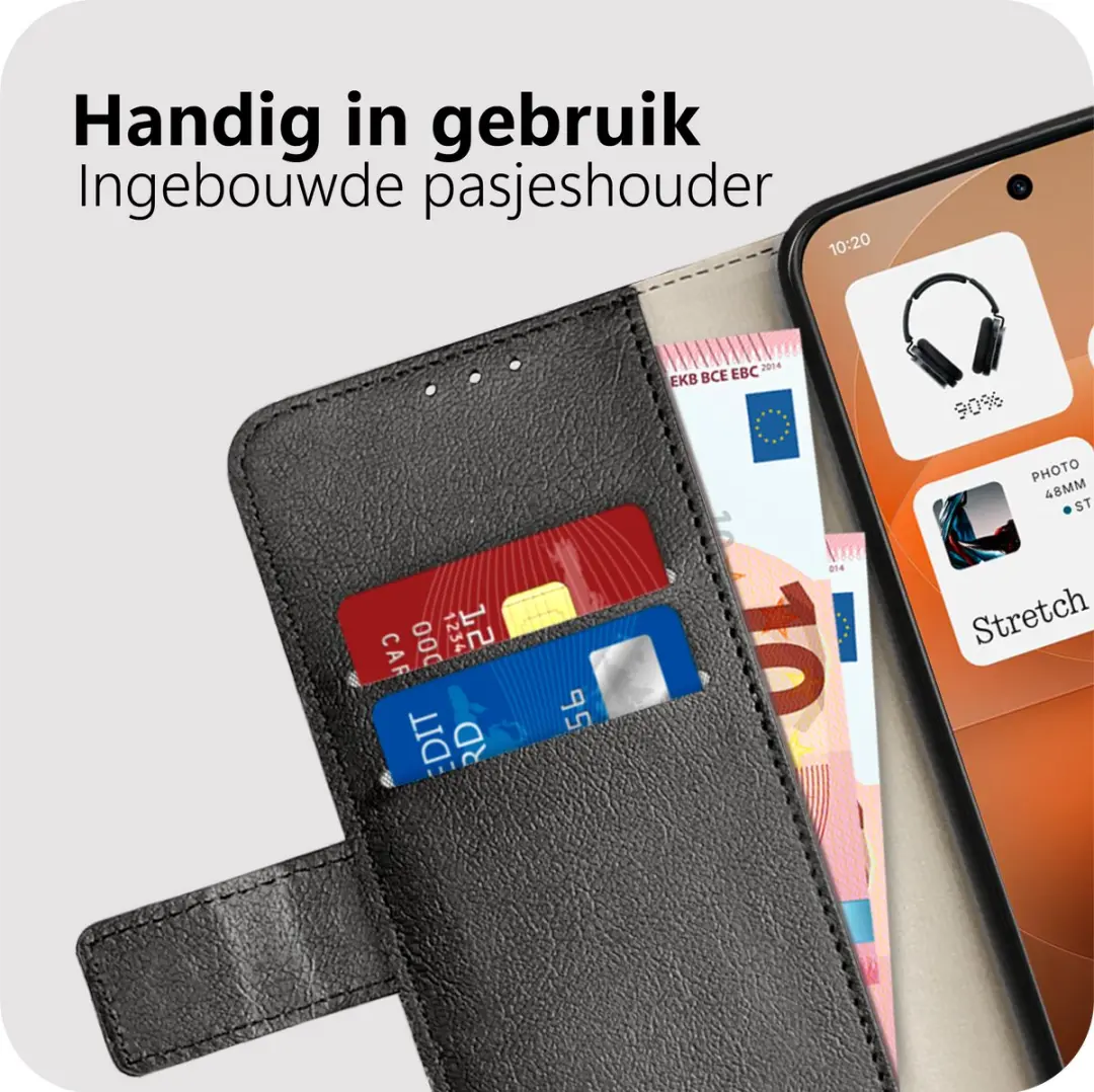 Just in Case Nothing Phone (4a) Pro Bookcase Classic Hoesje - MNT2904CW1 - Zwart