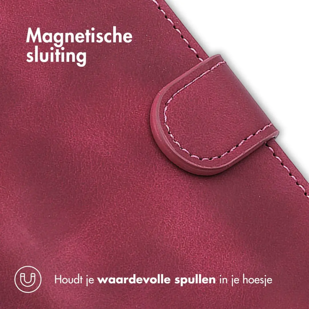 Imoshion Bookcase Hoesje Samsung Galaxy A14 - Rood - afbeelding 6 van 6