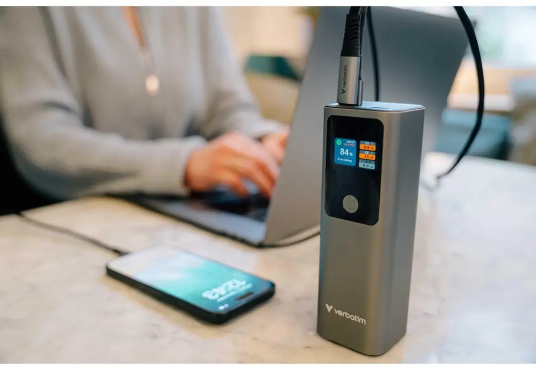 Verbatim Powerbank 27000mAh 140W - 2x USB-C PD 3.1 - Transparent - afbeelding 6 van 6