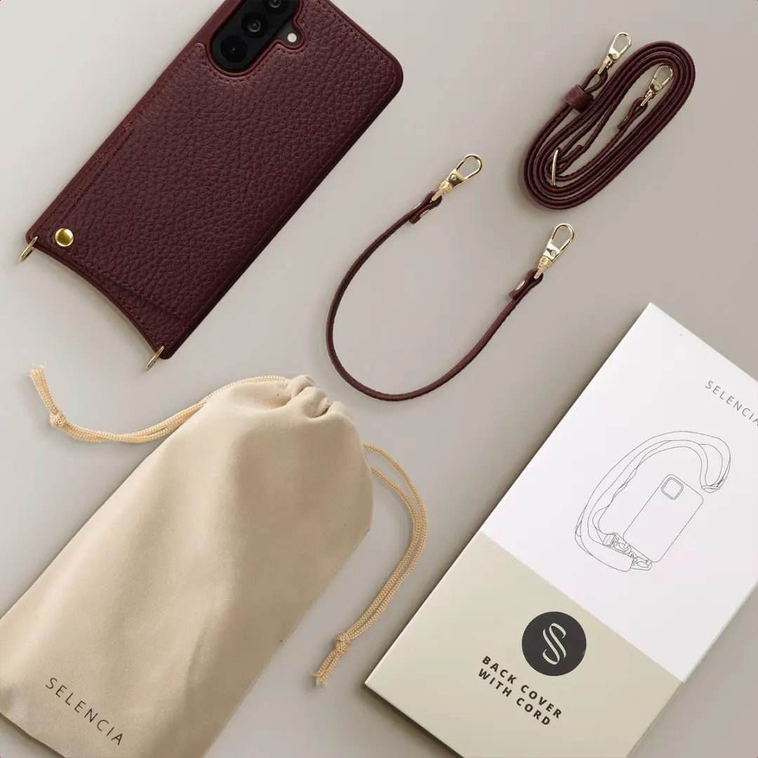 Selencia Croco Backcover Hoesje Samsung Galaxy A36 - Bold Burgundy