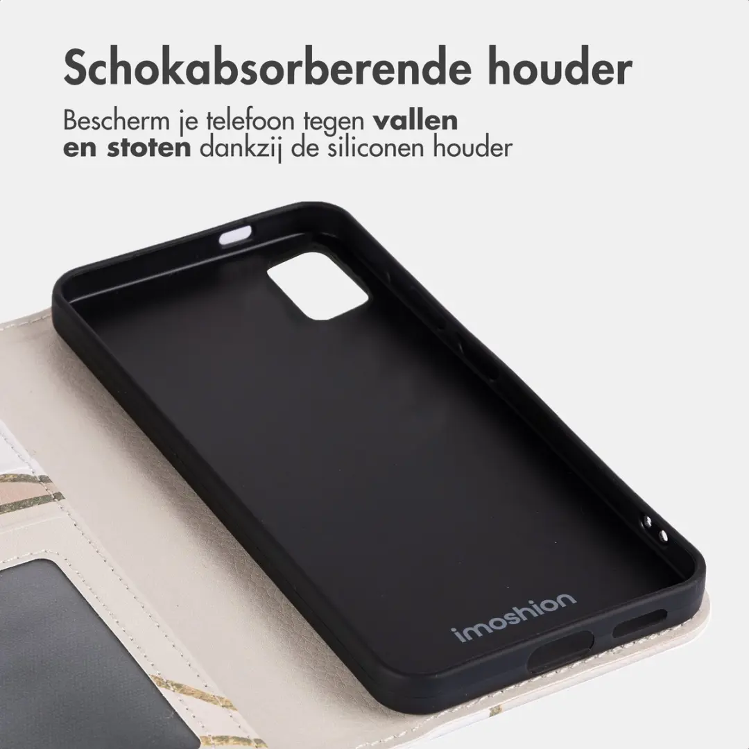 Imoshion Hoesje Samsung Galaxy A51 - Beige Graphic - 3 Pasjes