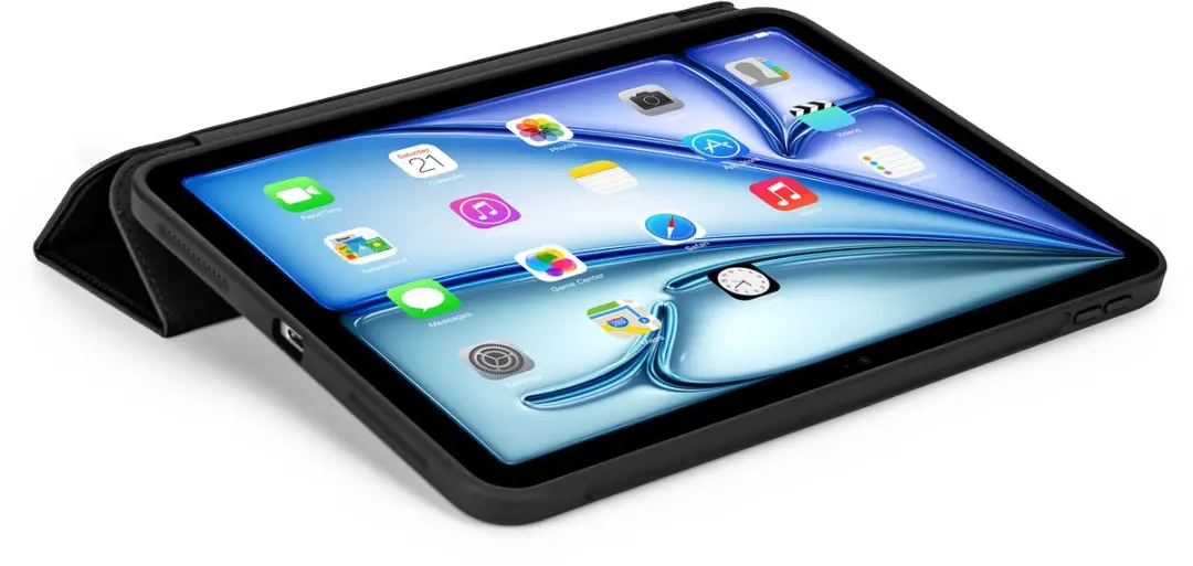Decoded Textured Silicon Hoes iPad 11 Air 2026 - Zwart