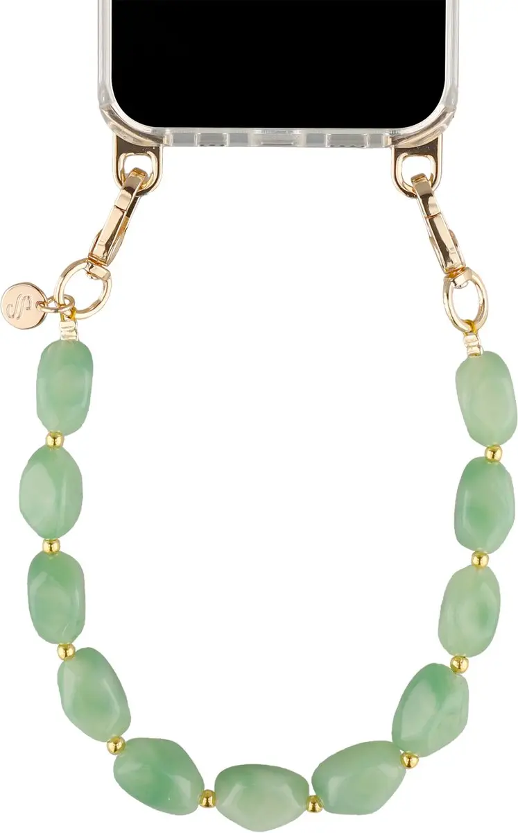 Selencia Universeel Satin Crush Telefoonkoord SH00096894 - Mint Green