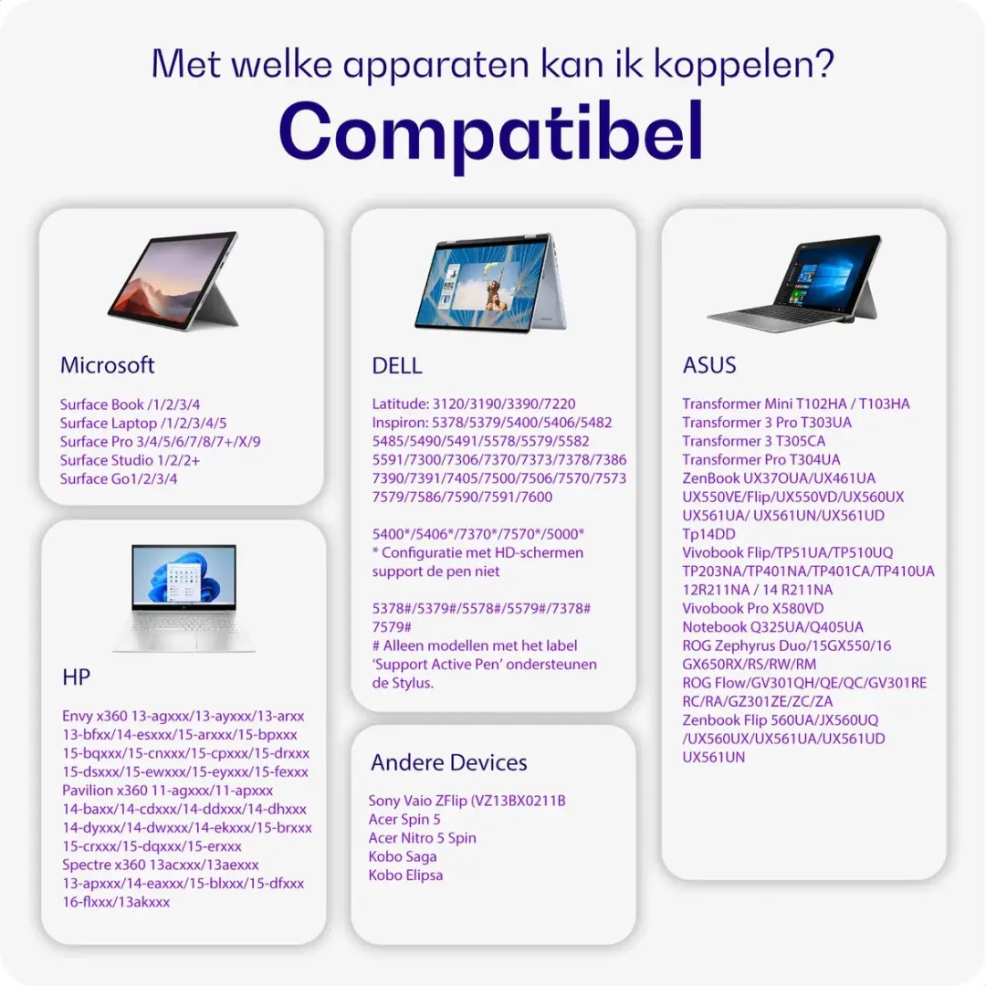 Buddi Aide MPP 2 Stylus Pen - Zwart - USB-C - afbeelding 6 van 6