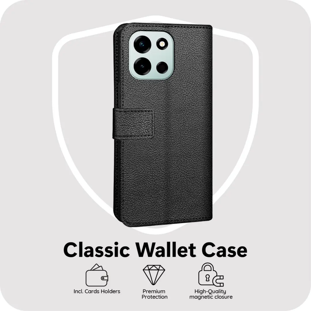 Just in Case Bookcase Classic MON2923CW1 Hoesje - OnePlus Nord 6 - 2 Pasjes - Zwart