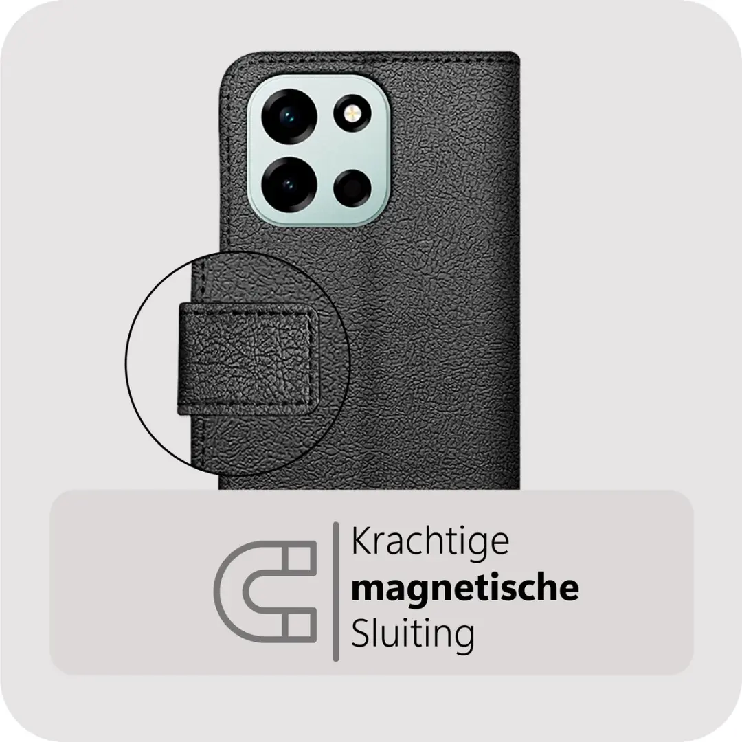 Just in Case Bookcase Classic MON2923CW1 Hoesje - OnePlus Nord 6 - 2 Pasjes - Zwart