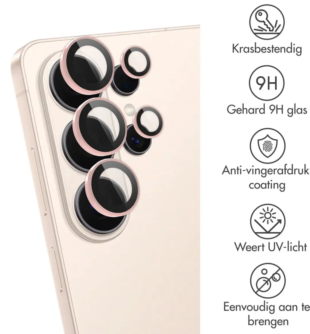 Imoshion Camera Lens Protector Samsung Galaxy S26 Ultra - 2 Stuks - Pink Gold - afbeelding 6 van 6