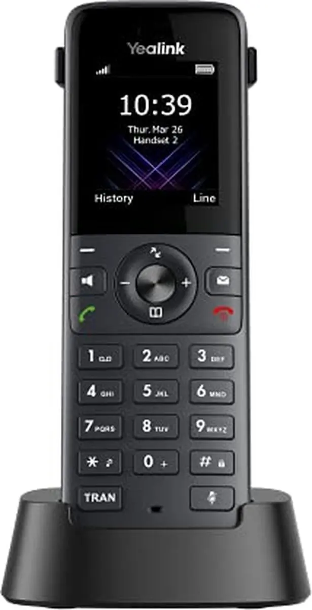 Yealink W73H IP Telefoon - 2 Regels TFT - 1.8" - Zwart
