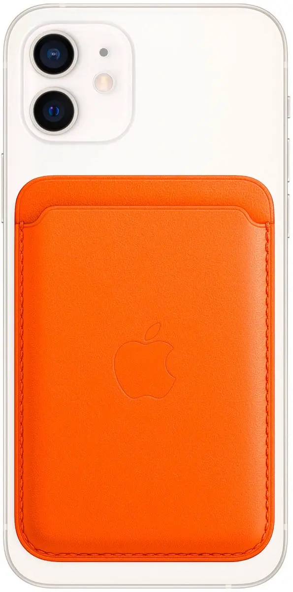 Apple MagSafe Leren Kaarthouder MPPY3ZM/A - 3 Pasjes - Oranje