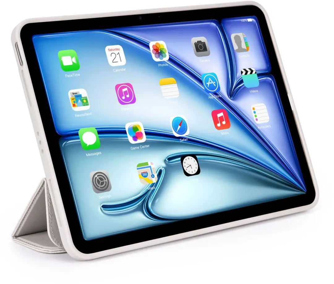 Decoded Textured Silicon Hoesje iPad 11 Air 2026 - Clay