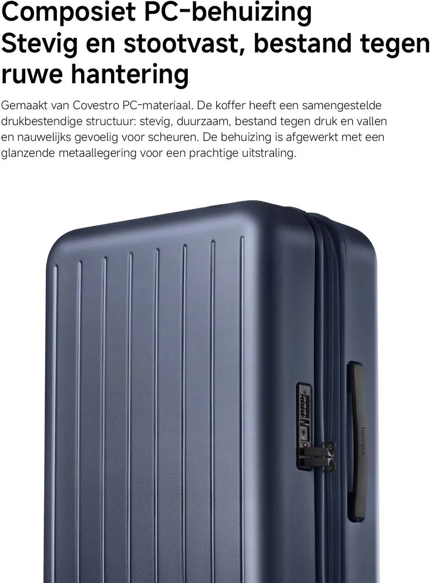 Xiaomi Expandable Koffer 20–28 inch - 52L - Blauw/Zwart - afbeelding 6 van 6