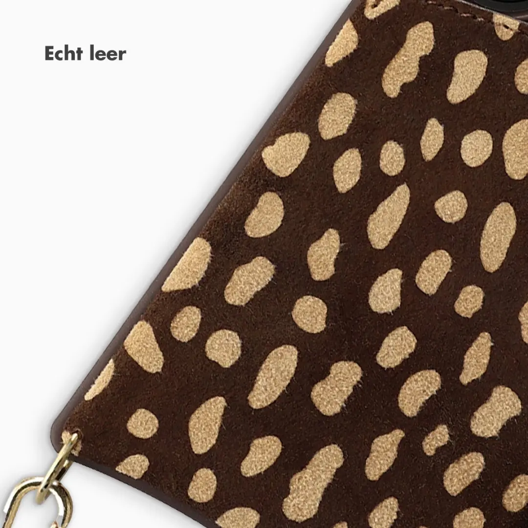 Selencia Hoesje Samsung Galaxy S25 - Real Leather Backcover Fawn Chic