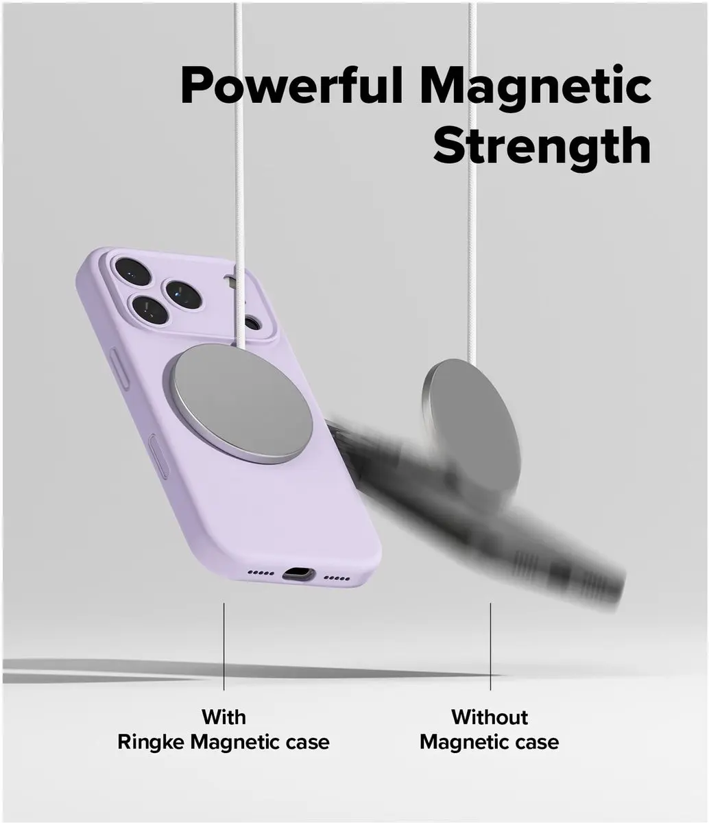 Ringke Silicone MagSafe Hoesje iPhone 17 Pro - Paars