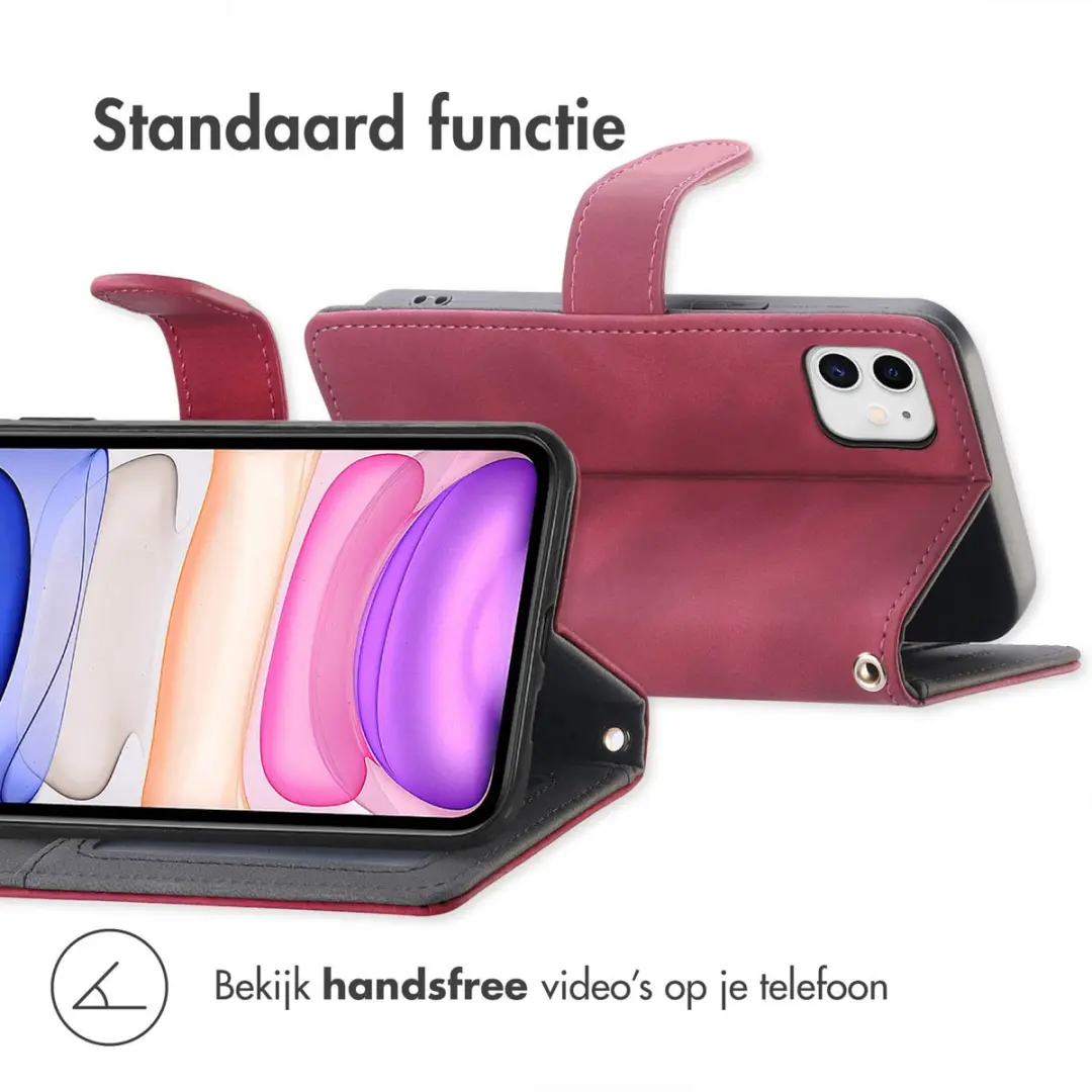 Imoshion Hoesje iPhone 11 Bookcase Rood - 3 Pasjes
