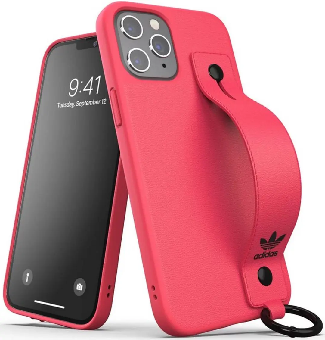 Adidas Hand Strap Back Case - iPhone 12 Pro Max Roze