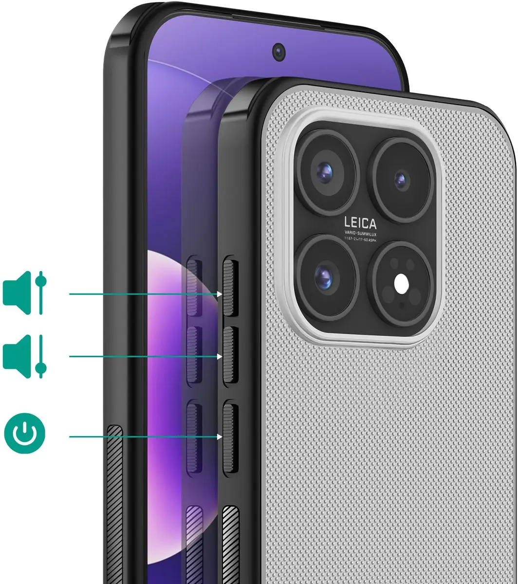 Nillkin Frosted Shield Pro Hoesje Xiaomi 17 - Wit/Zwart