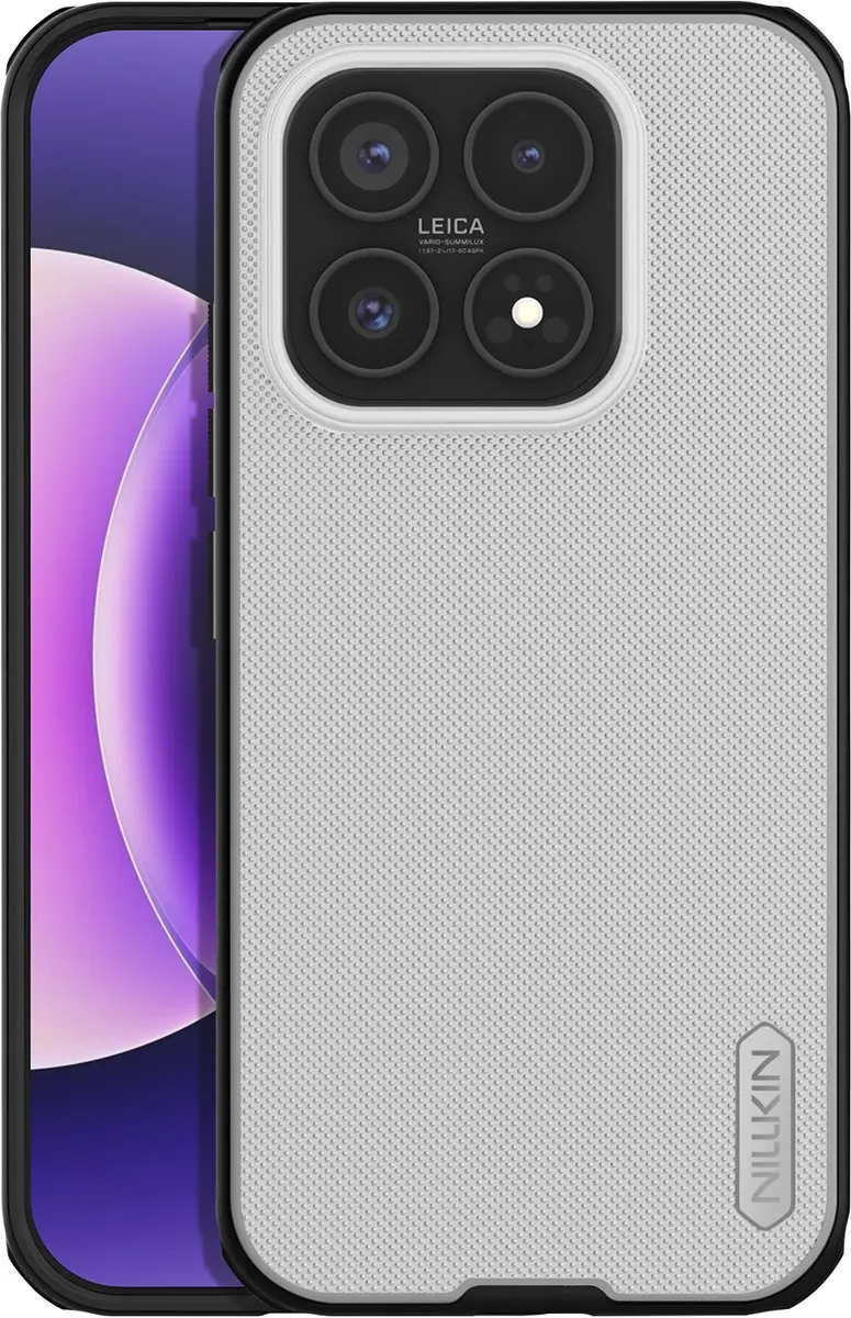 Nillkin Frosted Shield Pro Hoesje Xiaomi 17 - Wit/Zwart