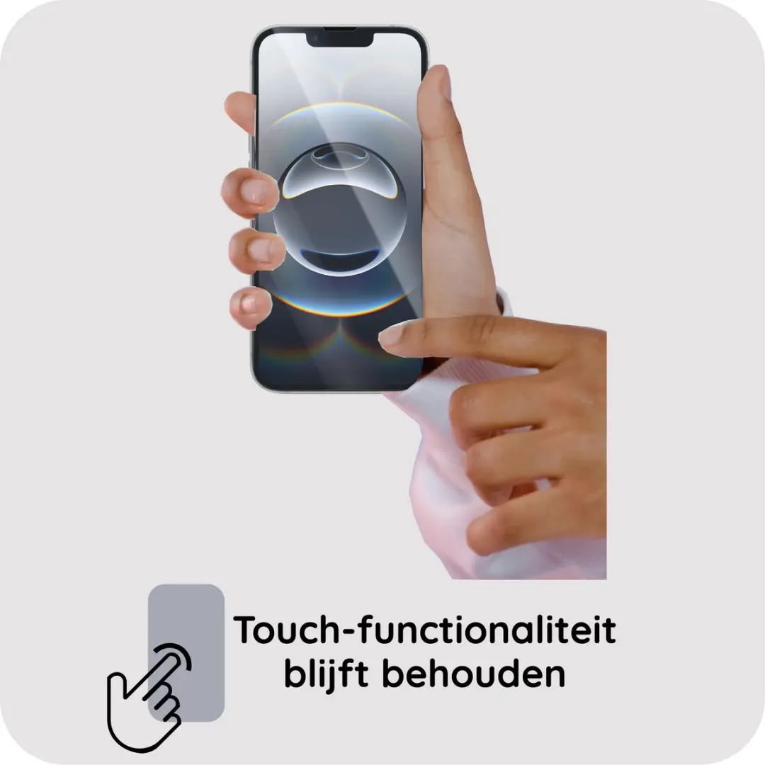 Just in Case iPhone 16e/17e Tempered Glass Screenprotector - Transparant - afbeelding 6 van 6