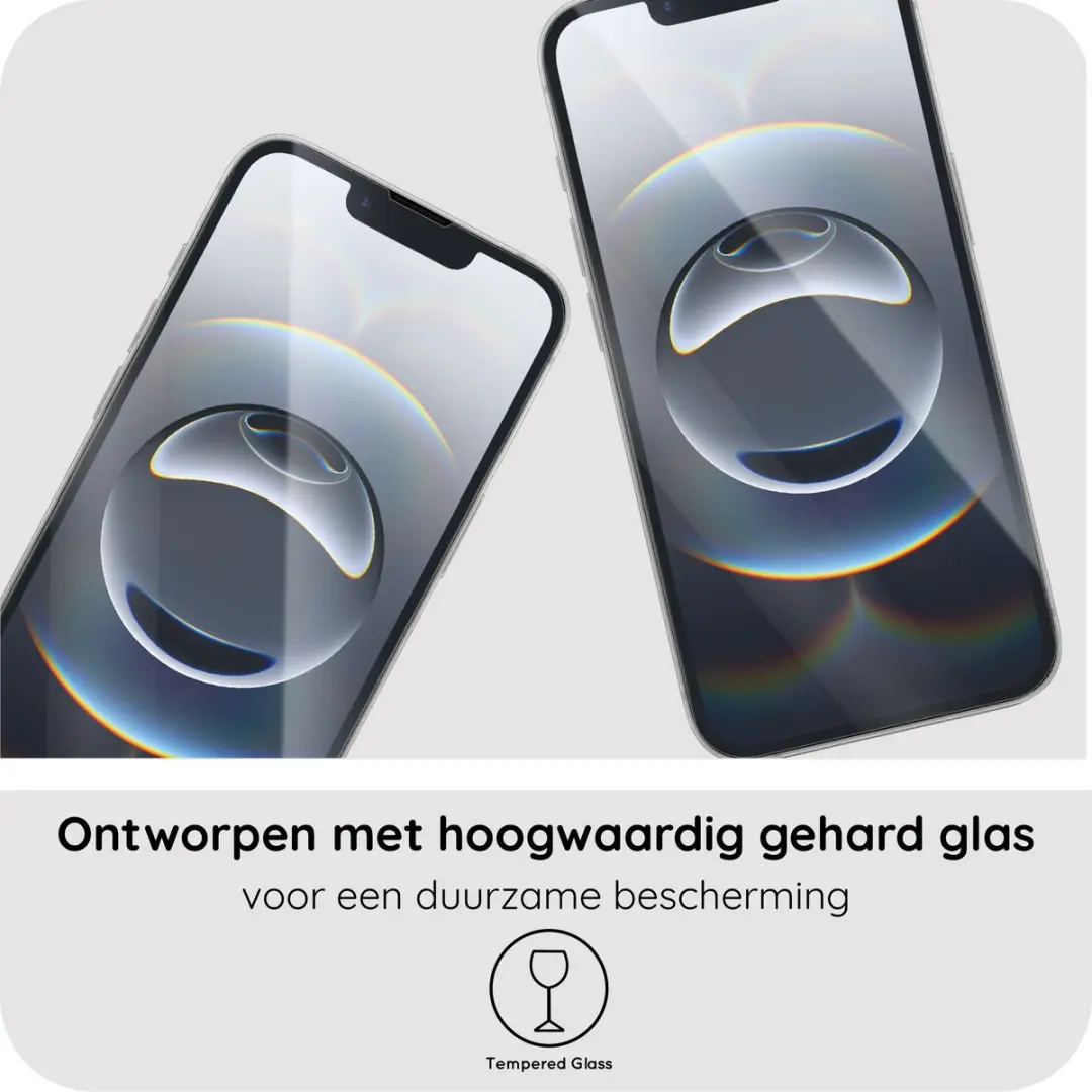 Just in Case iPhone 16e/17e Tempered Glass Screenprotector - Transparant