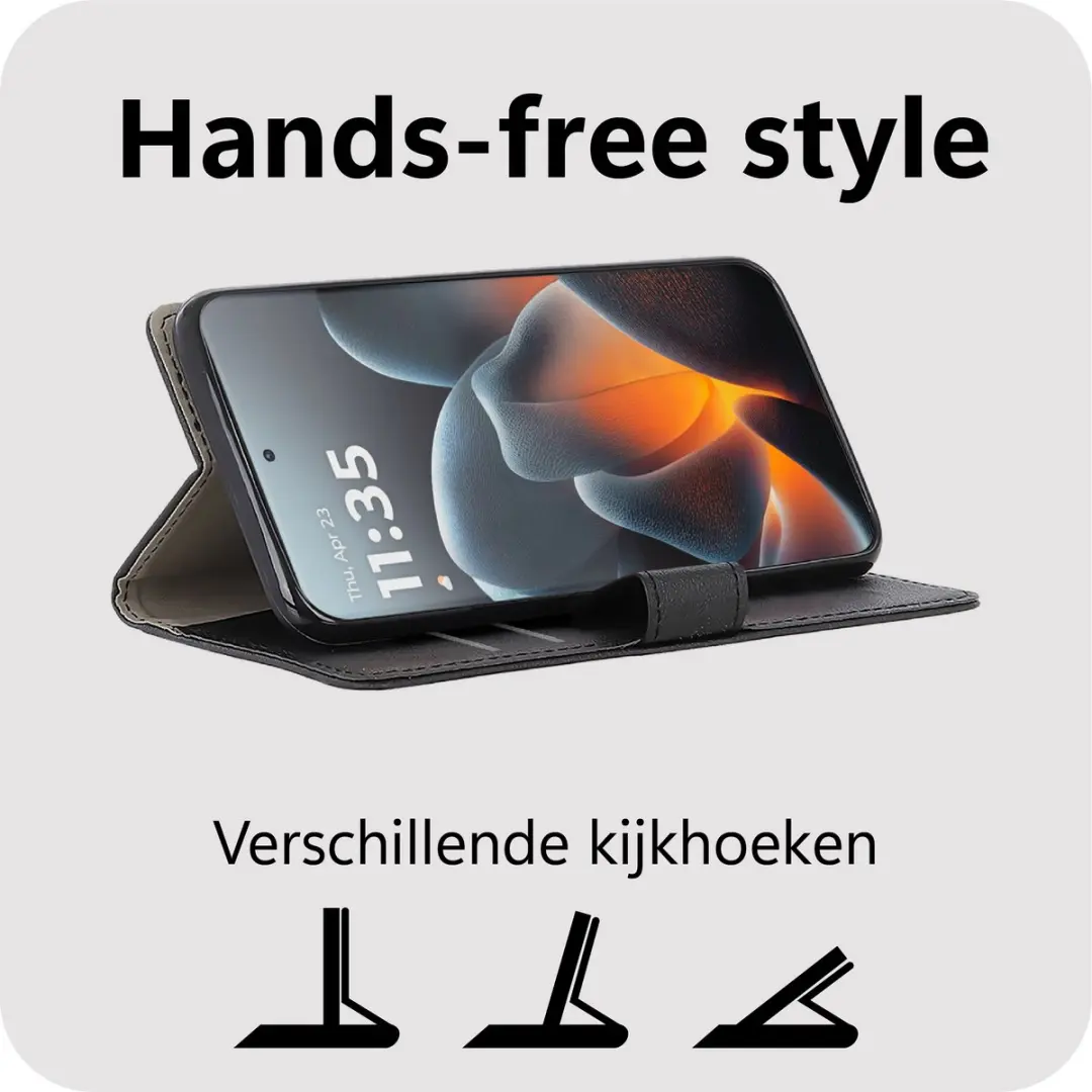 Just in Case Bookcase Classic MMT2878CW1 Hoesje - Motorola Signature - 2 Pasjes - Zwart