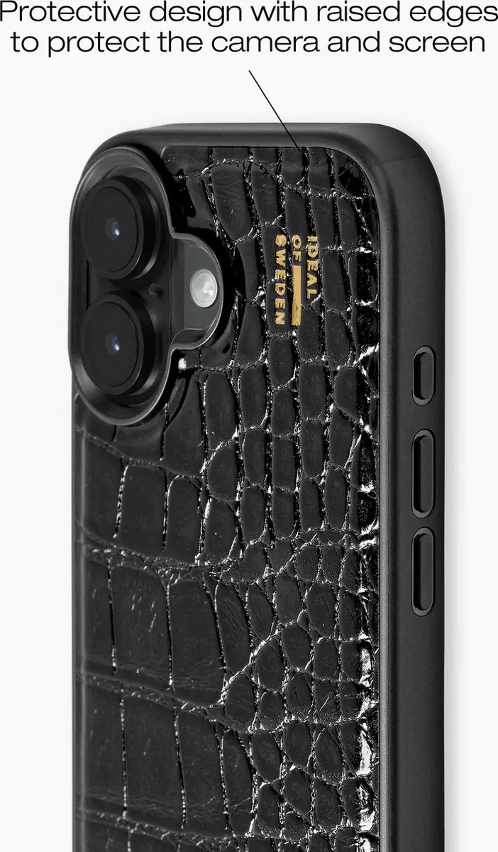 iDeal of Sweden Vegan Leather Case iPhone 16 - Magsafe - IDVLCMS-I2461-334 - Zwart