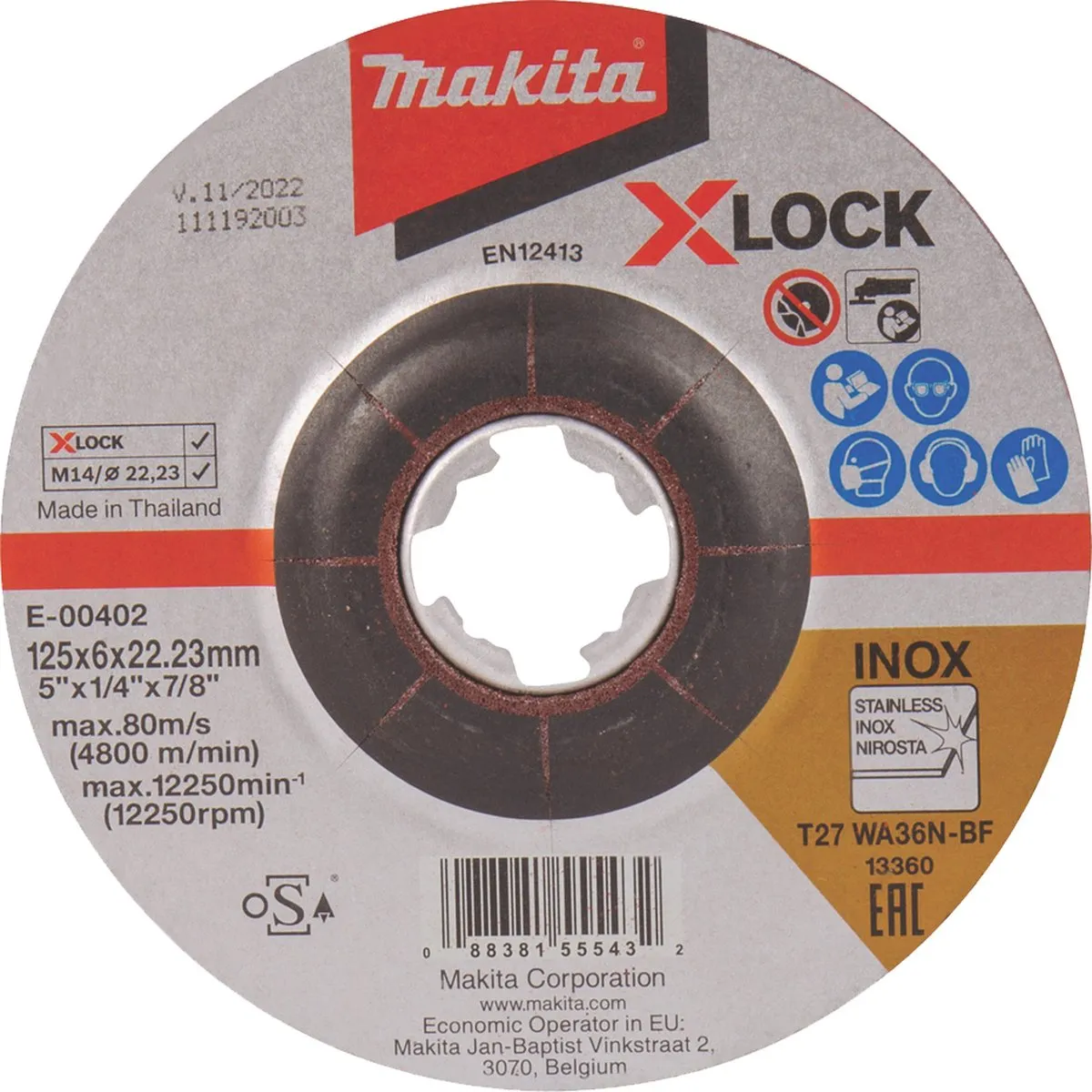 Makita E-00402 Slijpschijf Metaal 125mm