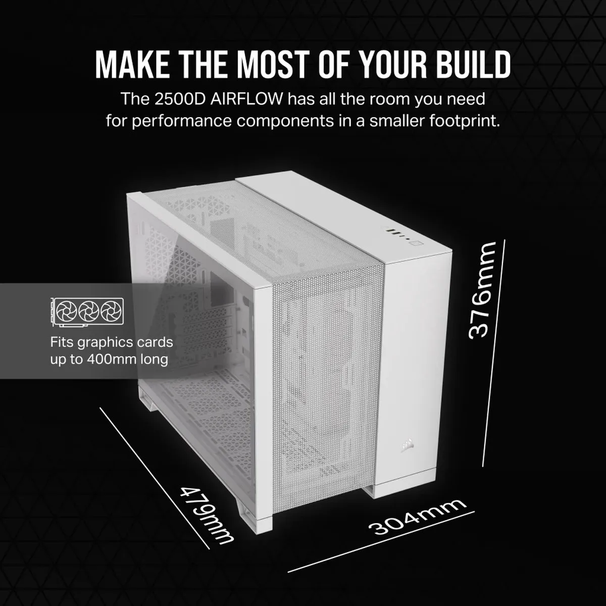 Corsair 2500D AIRFLOW Midi Tower - Wit