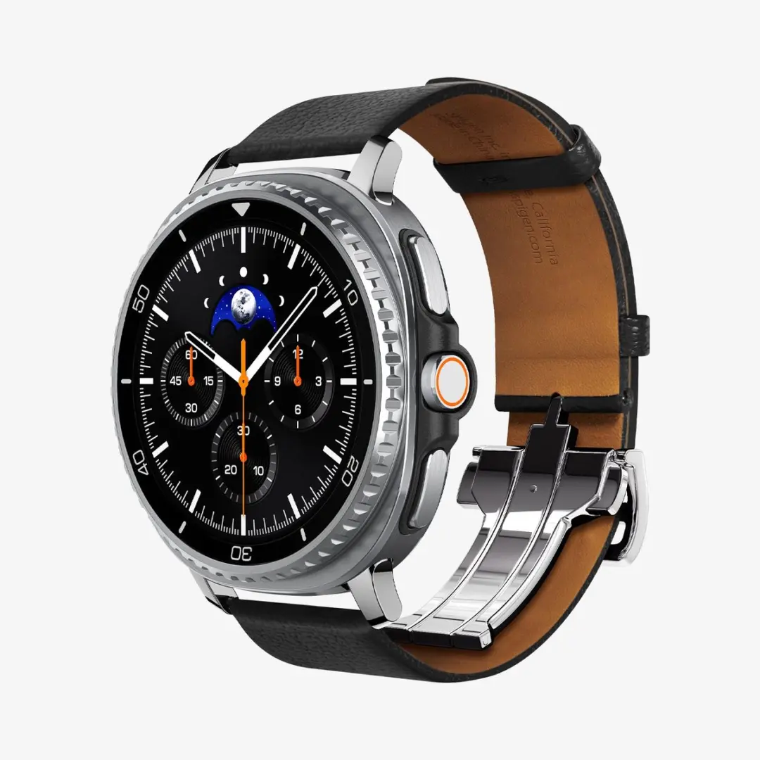 Spigen Enzo Horlogebandje Samsung Galaxy Watch 8 Classic - 20mm - Zwart