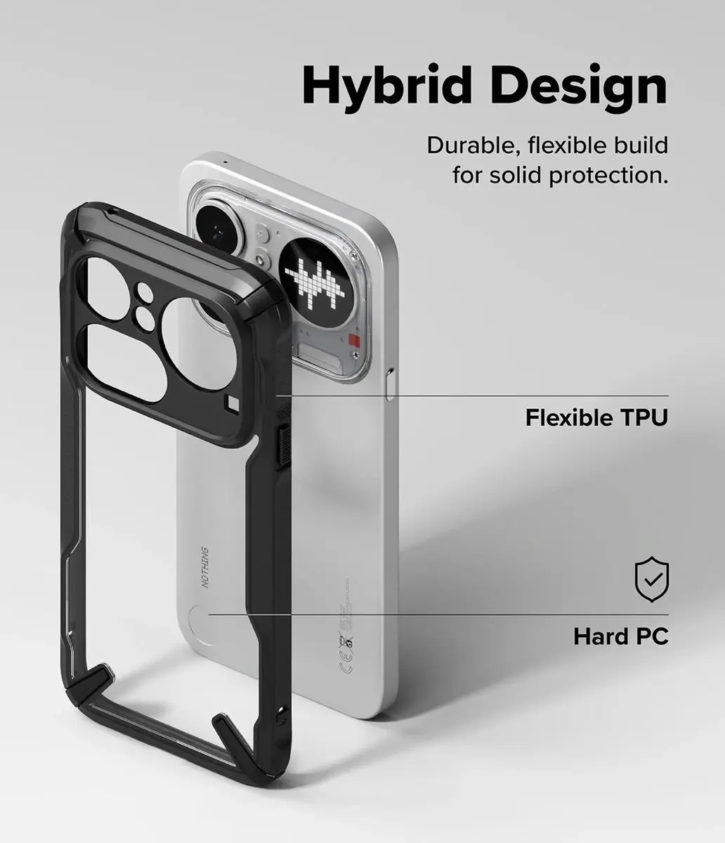 Ringke Fusion X Hoesje Nothing Phone (4a) Pro - Zwart