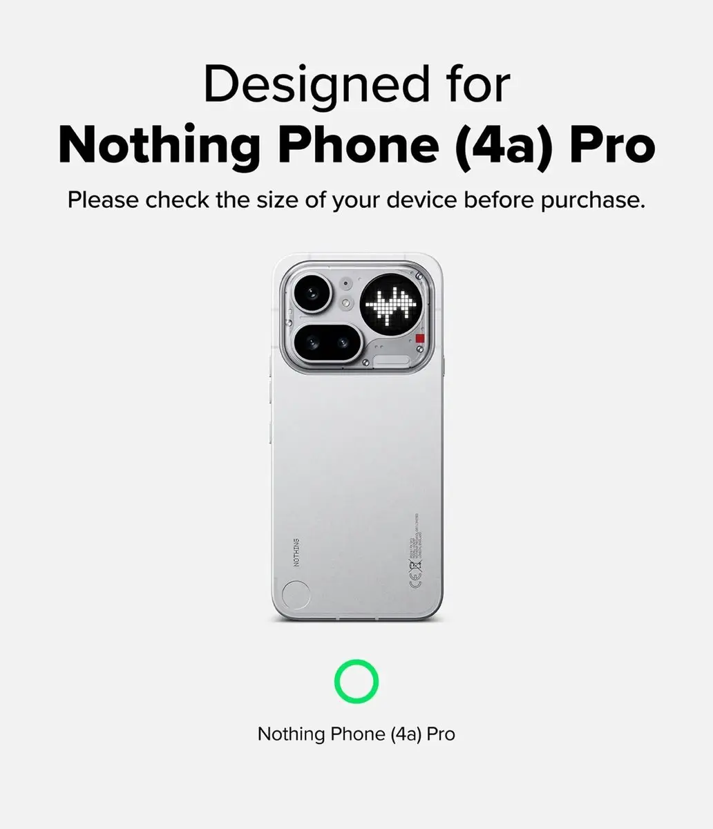 Ringke Fusion X Hoesje Nothing Phone (4a) Pro - Zwart